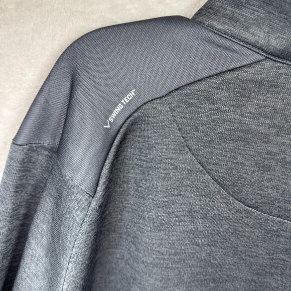 Callaway Mens Pullover XXL Gray Golf 1/4 Zip Weather Series Swing Tech Polyester - Picture 9 of 16
